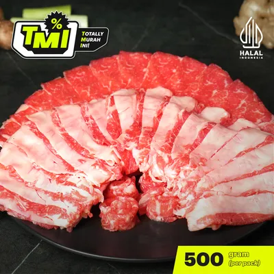 Beef Slice Shabu Aus Freshly Frozen 500gr