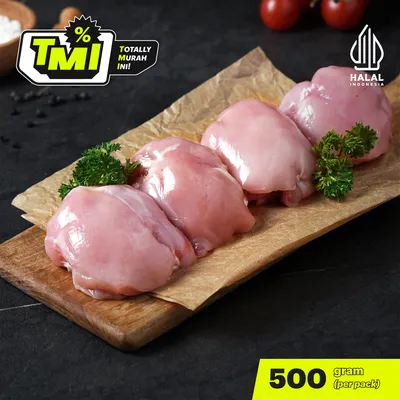 Paha Ayam Fillet Tanpa Kulit Freshly Frozen 500gr