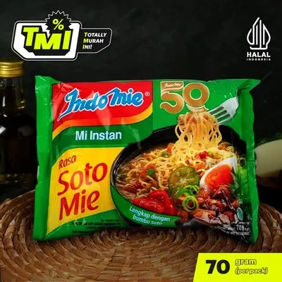 Indomie Mie Soto Mie 70g Per Pcs