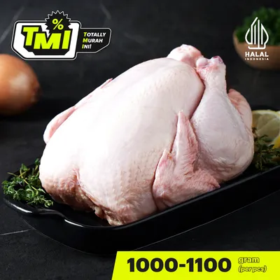 Ayam Karkas Broiler Freshly Frozen Per pcs 1kg - 1.1kg