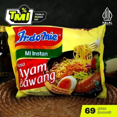 Indomie Mie Ayam Bawang 69g Per Pcs