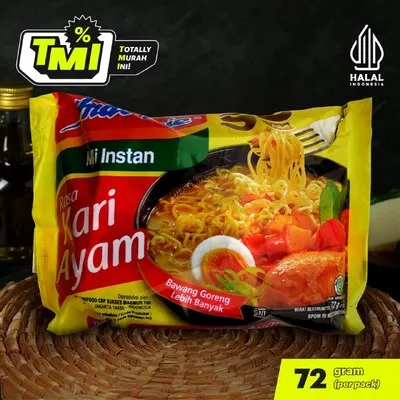 Indomie Mie Kari Ayam 72g Per Pcs